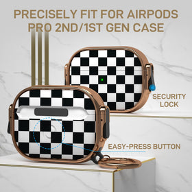 Maxjoy AirPods Pro case lock with carabiner for secure transport