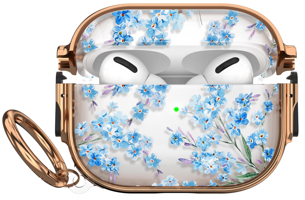 Maxjoy AirPods Pro case with lock and flower design provides clear protection for on-the-go use.