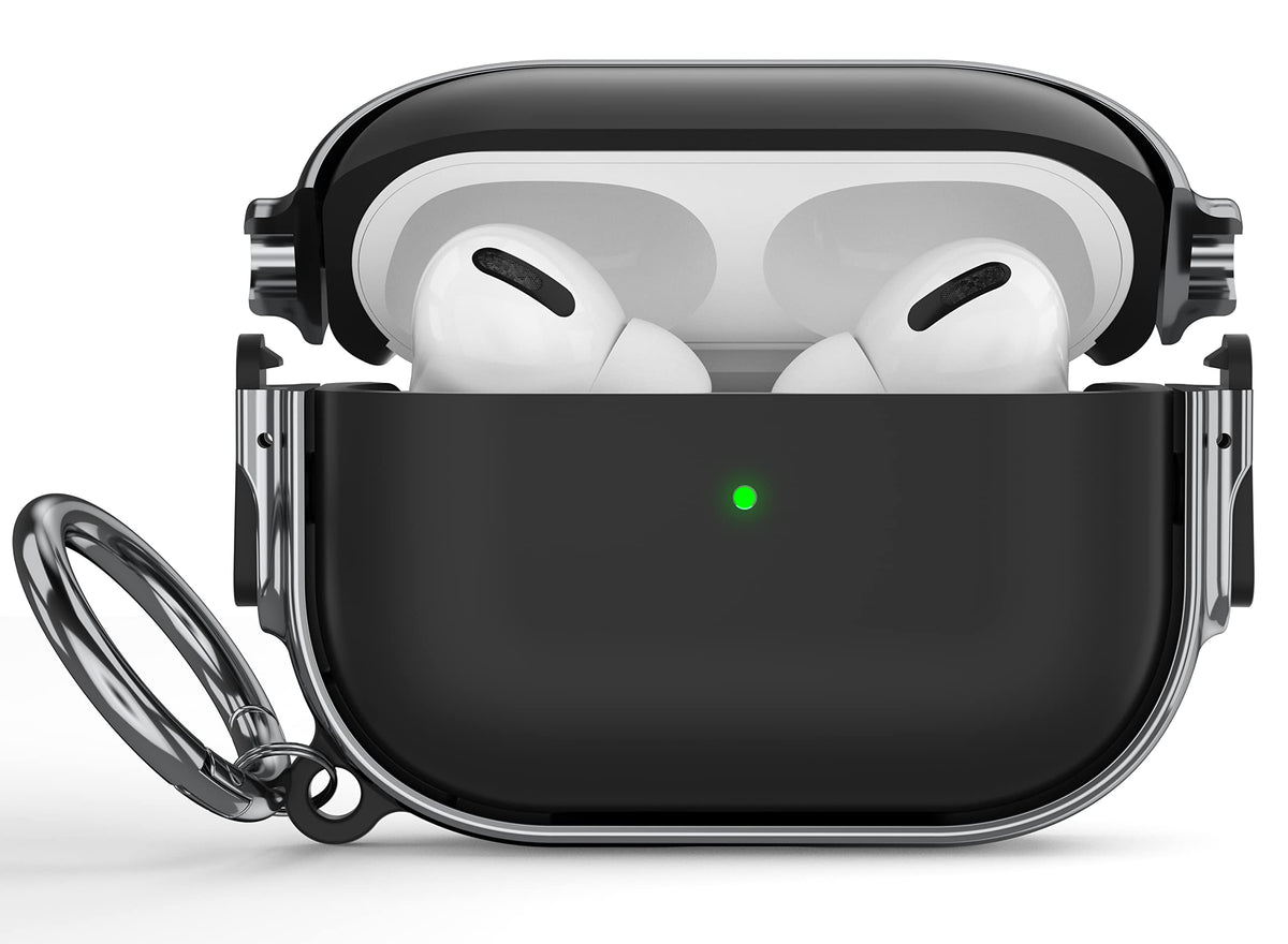 Maxjoy AirPods Pro case lock front view showing compatibility with 1st and 2nd gens