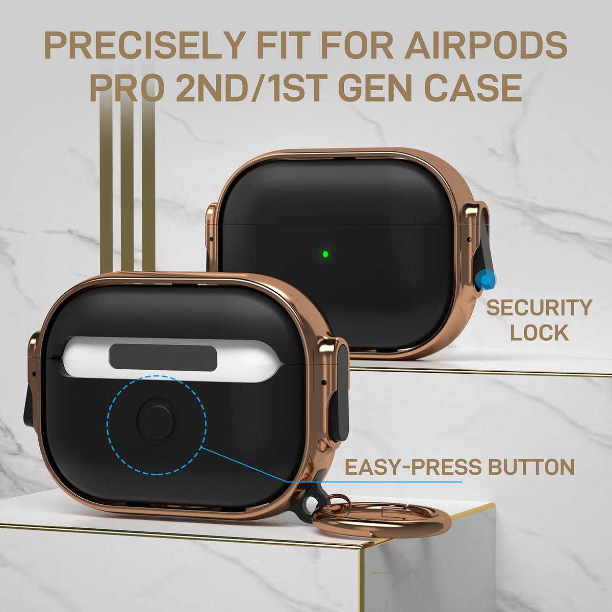 Maxjoy AirPods Pro case provides easy pairing button access during charging
