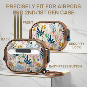 Maxjoy AirPods Pro Leaf case lock-clip enables quick, secure closure.