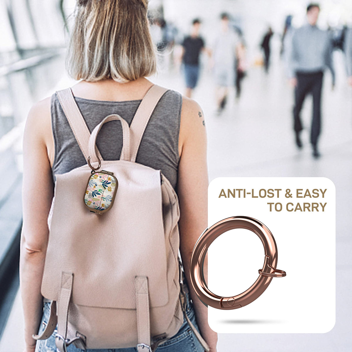 Maxjoy AirPods Pro Leaf case supports wireless charging without removing.