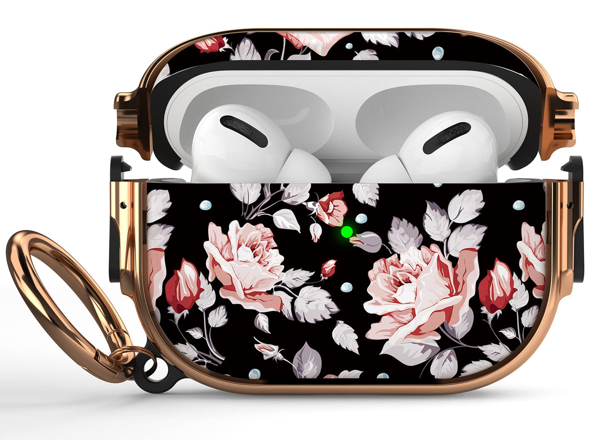 Maxjoy AirPods Pro rose flower case protects with a stylish design and easy carry.