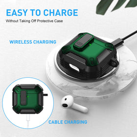 Maxjoy AirPods 4 case, hollow bottom design for charging compatibility.