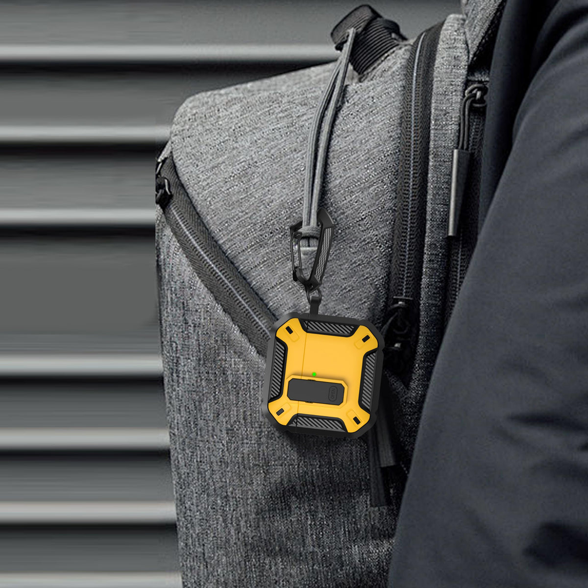 Maxjoy AirPods 4 Case with Lock, hollow bottom aids wireless charging visibility