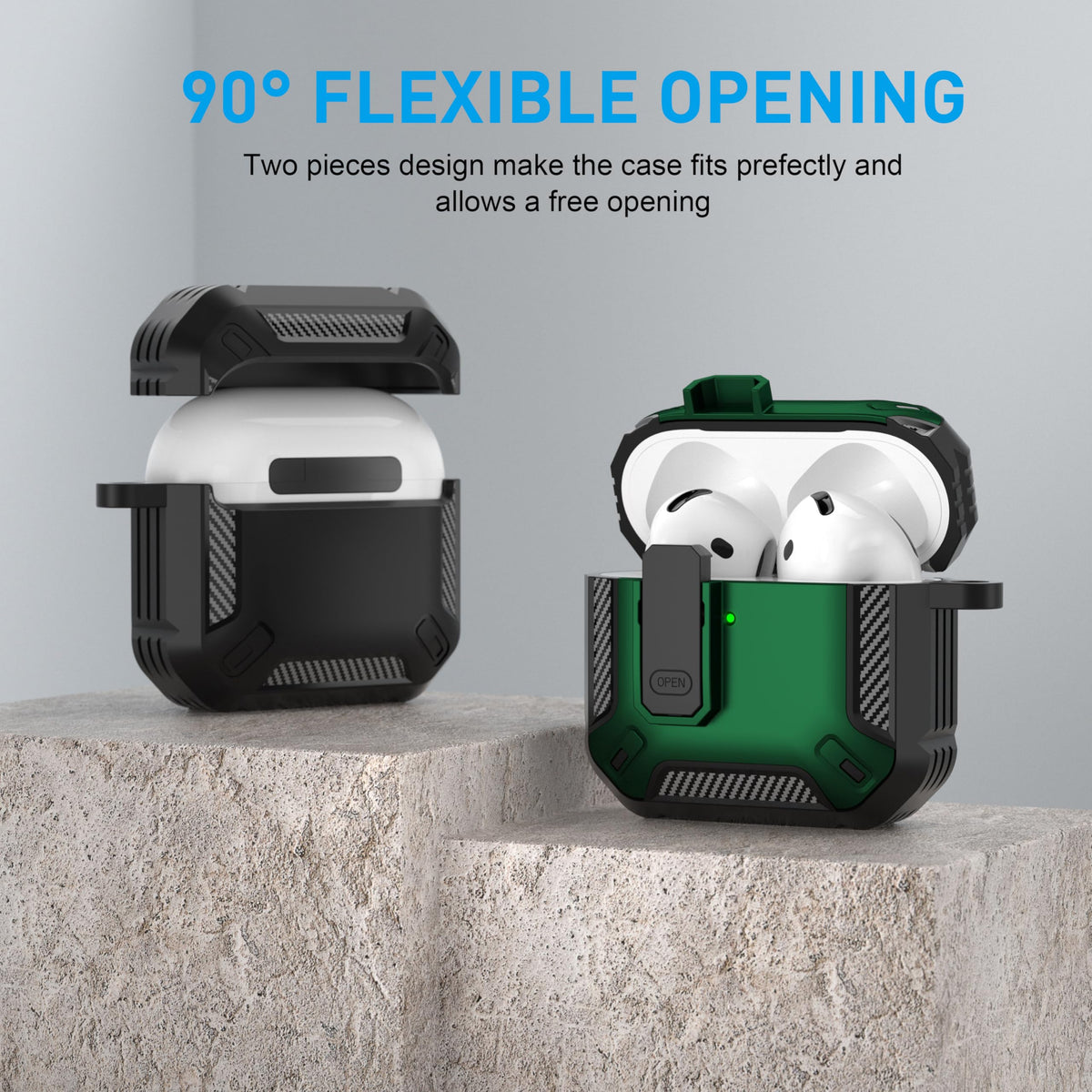 Maxjoy AirPods 4 case supports wireless charging without removing the case.