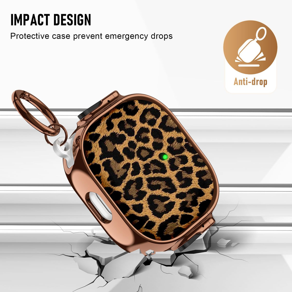 Maxjoy AirPods 4 leopard gold case stand function demo