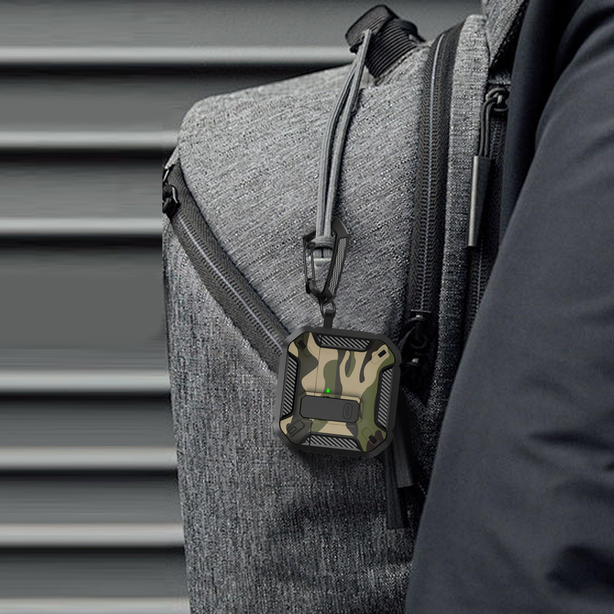 Maxjoy AirPods 4 case with storage pouch keeps accessories organized.