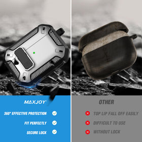 Maxjoy hollow bottom showing charging port access for wired and wireless charging