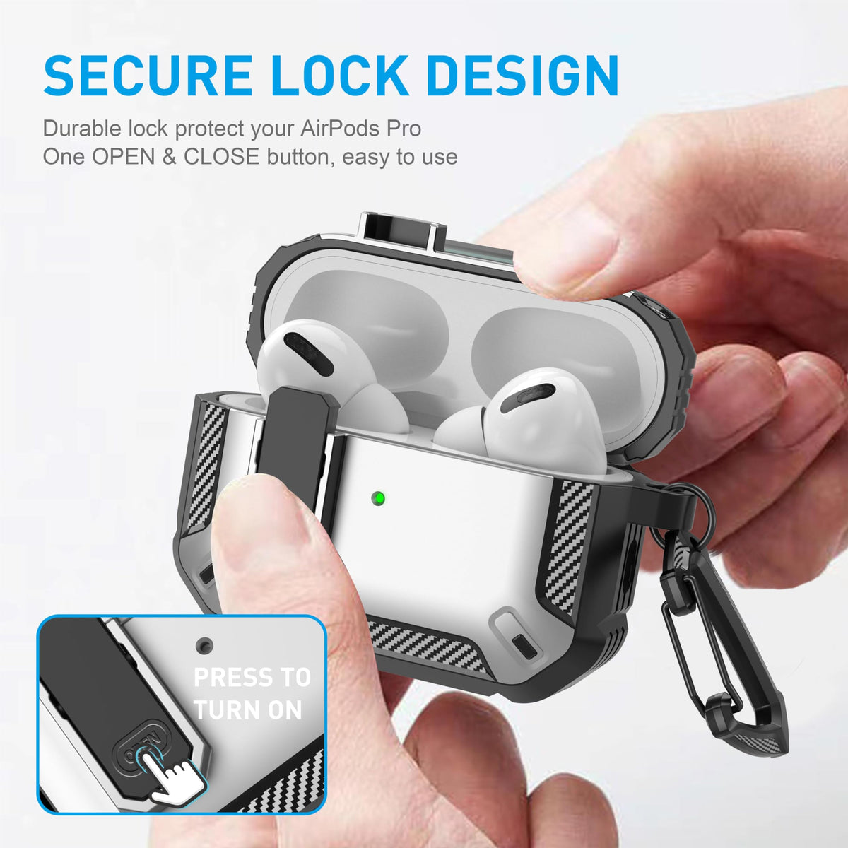 Maxjoy close-up of secure lock mechanism providing theft-resistant closure