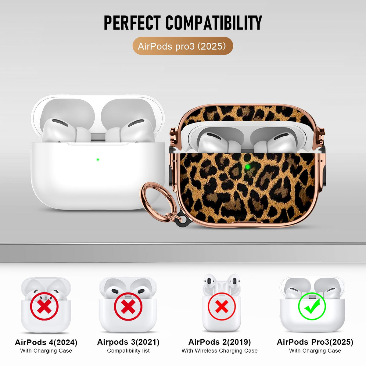 Maxjoy gold leopard print design blends fashion with everyday protection