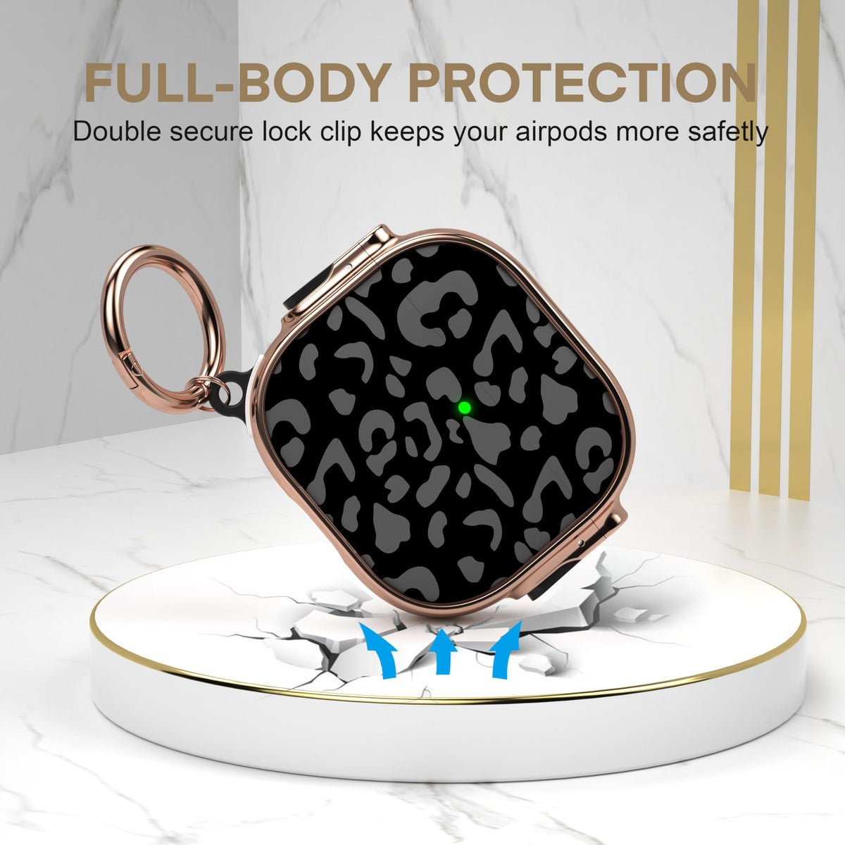 Maxjoy charging-friendly design shows LED status without removing the case.