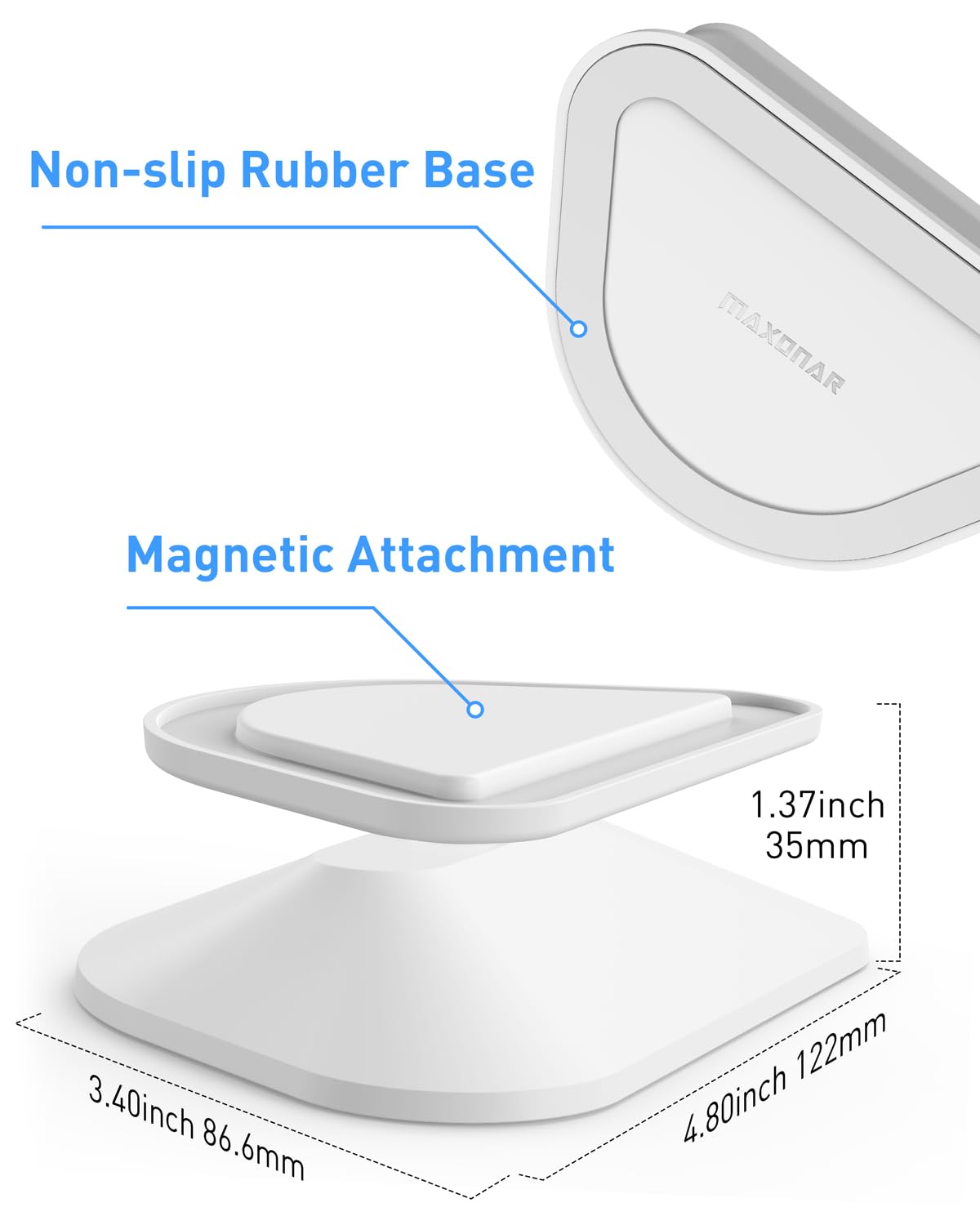 Maxonar swivel demonstration with device rotated, easy sharing of screen