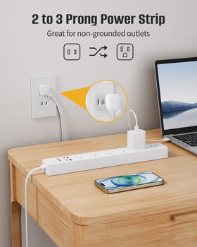 Maxpw seven AC outlets and four USB ports enable simultaneous device charging
