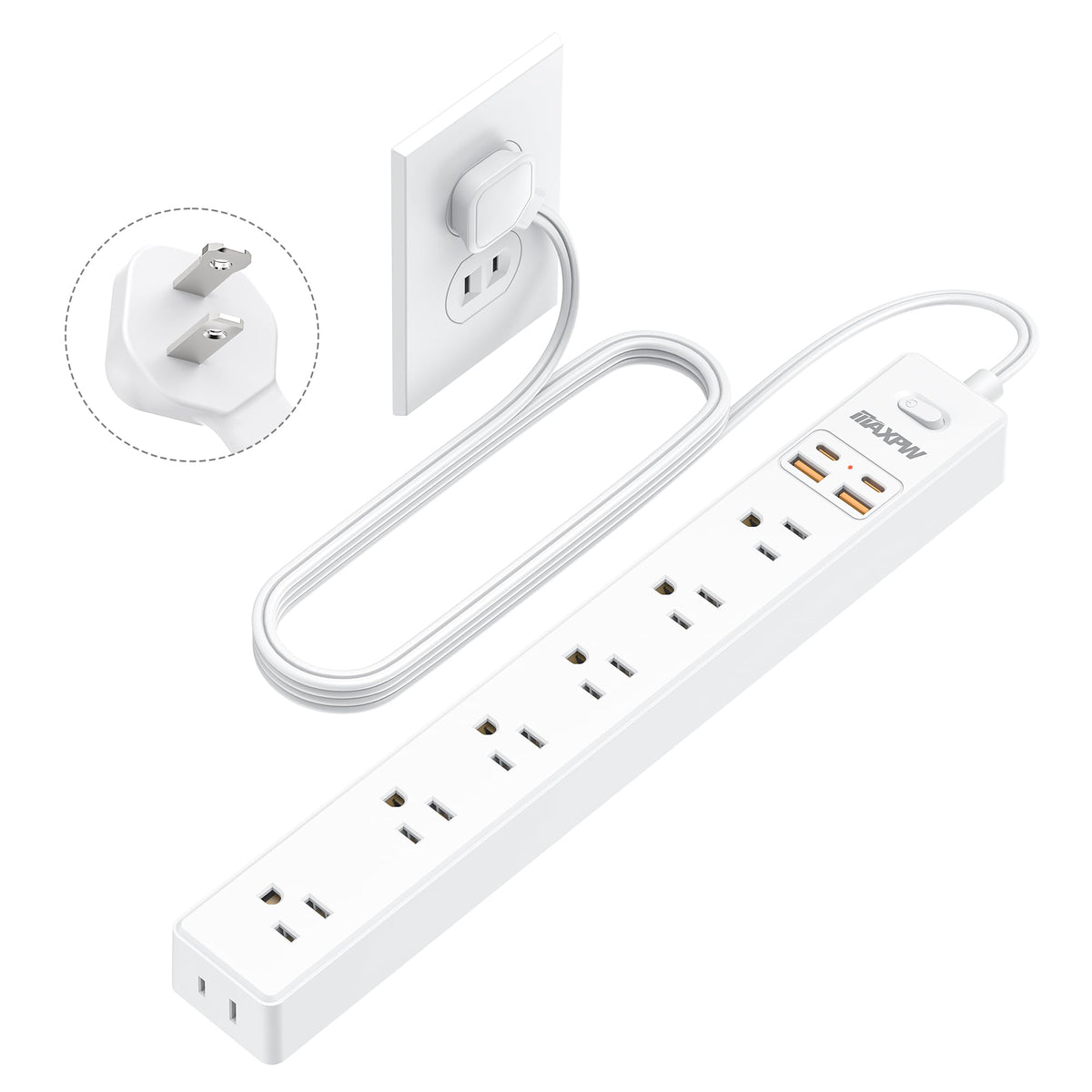 Maxpw non-grounded outlet solution fits vintage spaces without clutter