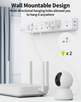 Maxpw beside ruler to show 15 ft cord length and space-saving profile