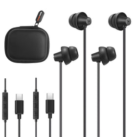 MAXROCK Sleep Headphones side view, comfortable all-night wear for side sleepers.