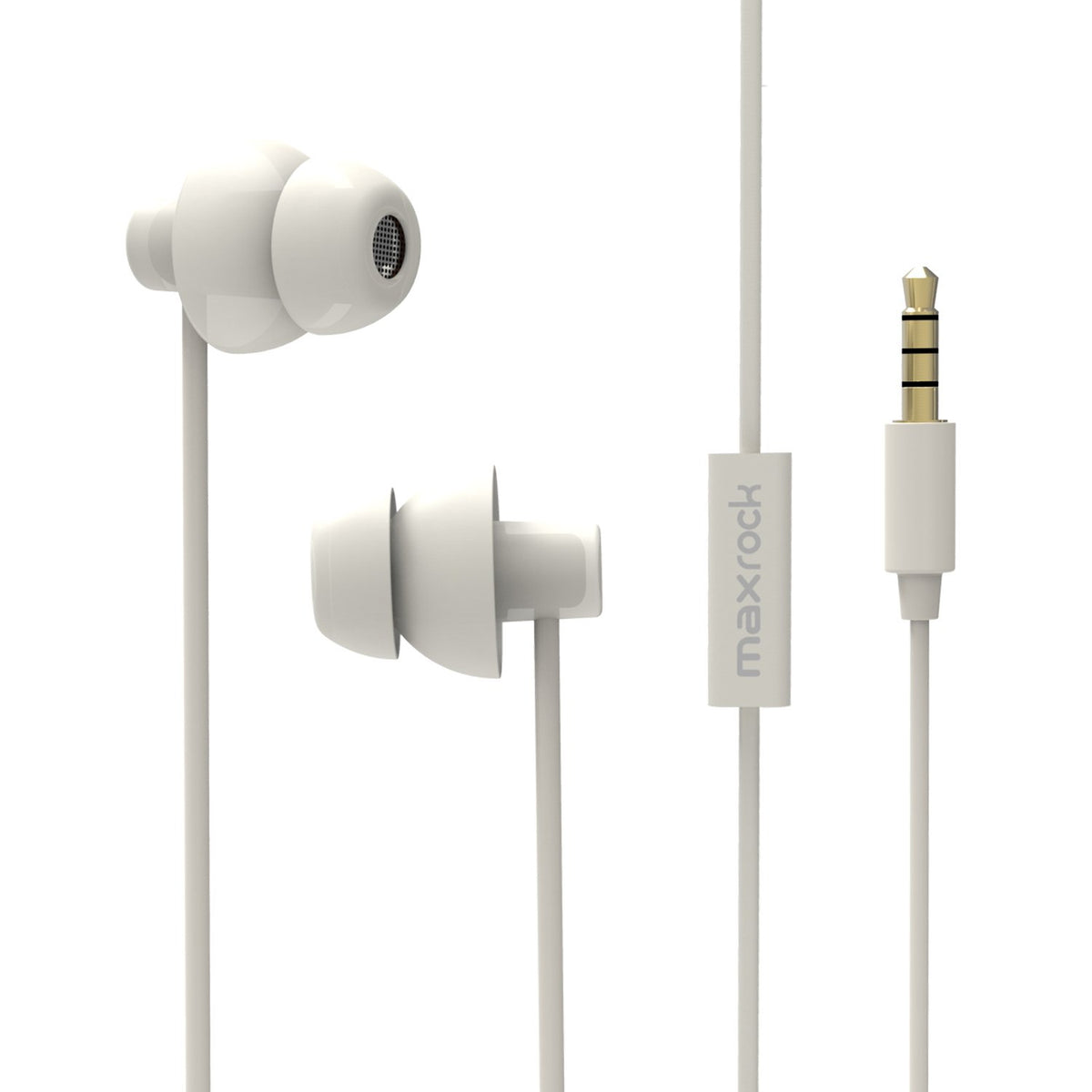 MAXROCK soft silicone earbud close-up highlighting all-day comfort and secure wear.