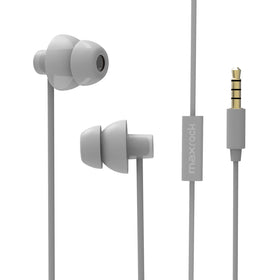 MAXROCK ultra-soft ErgoFit earbuds provide secure comfort for running and travel.