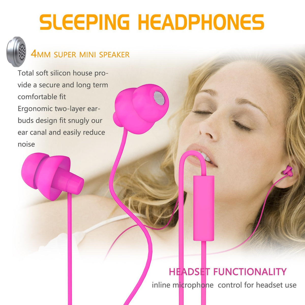MAXROCK ultra-soft ErgoFit earbuds cradle ears securely during activity
