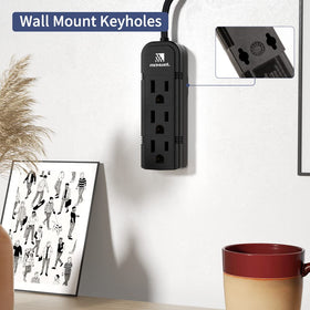 Maxwel Manufacturing power strip with multiple chargers plugged in demonstrating device compatibility