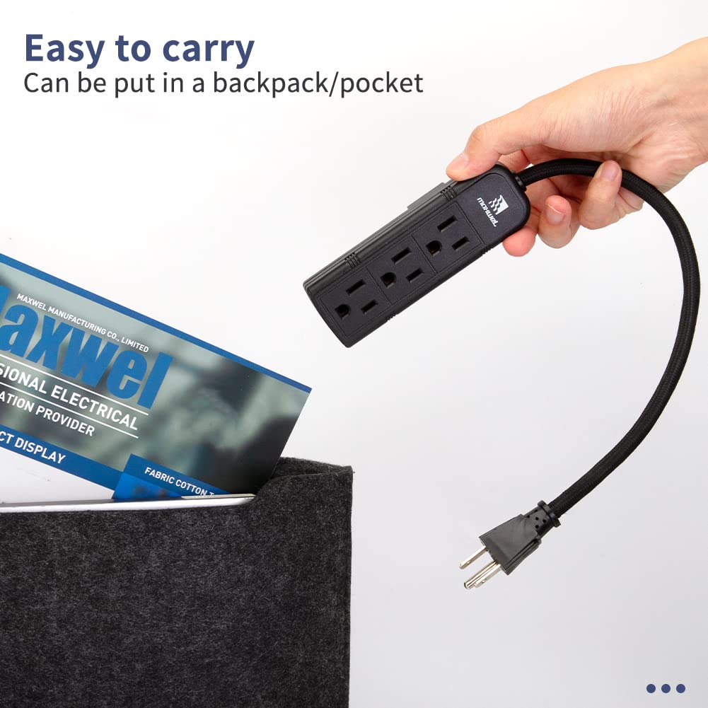 Maxwel Manufacturing shown in hand for scale to show mini size and portable convenience