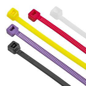 Maxxima ties arranged by length demonstrating 4, 8, and 12 inch options for correct choice