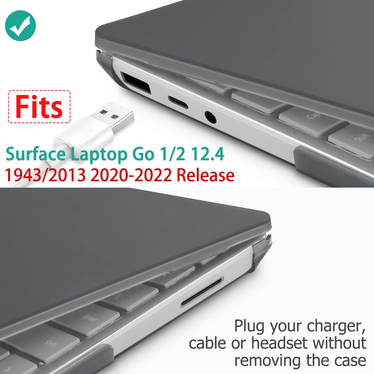 May Chen Surface Laptop Go 3 keyboard cover protects keys from spills and dust.