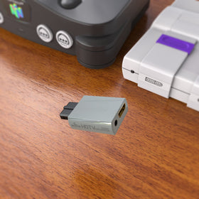 MAYFLASH N64 to HDMI adapter package contents ready.