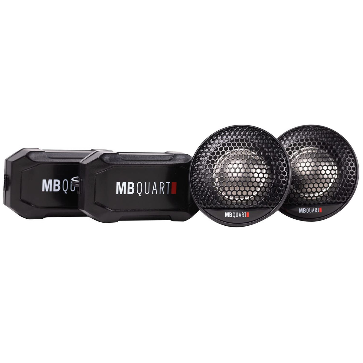 MB Quart Formula 1-inch tweeter front view highlights compact design and high-frequency clarity.