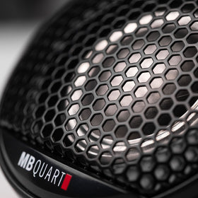 MB Quart 150W tweeter delivers strong high-frequency response in audio systems.