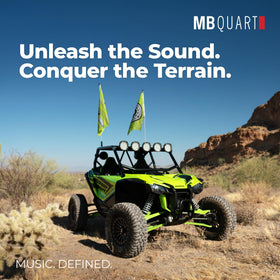 MB Quart side mount frame detail illustrating sturdy construction and durability benefit