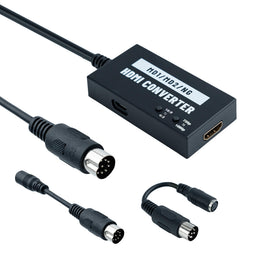 Mcbazel HDMI adapter for Genesis 1/2 setup enabling plug-and-play retro gaming on HDTV