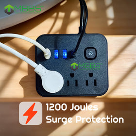 MBBS 1200J surge protection guards connected gear from spikes.