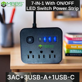 MBBS LED switch lets you easily power on or off devices.