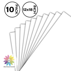 MBC 10-pack 12x18 backing boards ideal for ready-to-display photos and artworks.