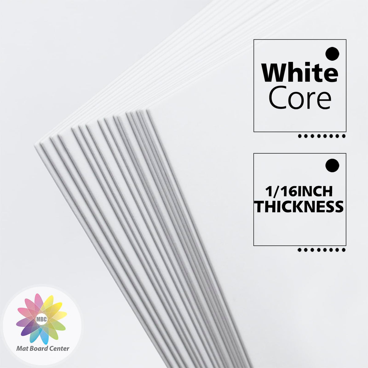 Cutting demo on MBC MAT BOARD CENTER with straight-edge, shows easy custom trimming