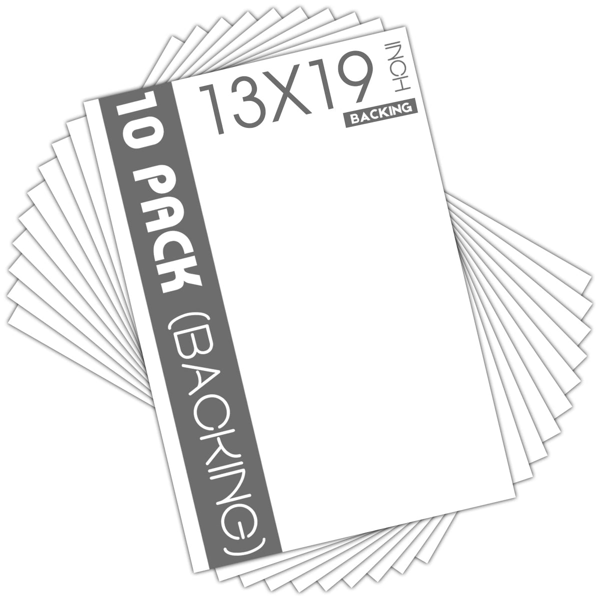 MBC MAT BOARD CENTER front-packaging showing ten 13x19 boards for easy storage and use