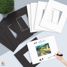 MBC Mat Board Center white core 4-ply mats provide durable framing support