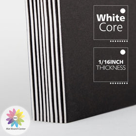 MBC MAT BOARD CENTER white core visible after cut for clean edge finish