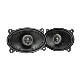 MB Quart Formula 2-Way 4x6 tweeter closeup highlights aluminum dome detail.