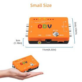 OSSC and retro gaming setups benefit from S-Video and AV input support.