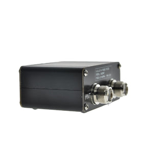 Mcbazel beside ham transceiver illustrating compact size and portability