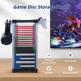 Mcbazel video game storage stand Nintendo Switch discs neatly organized