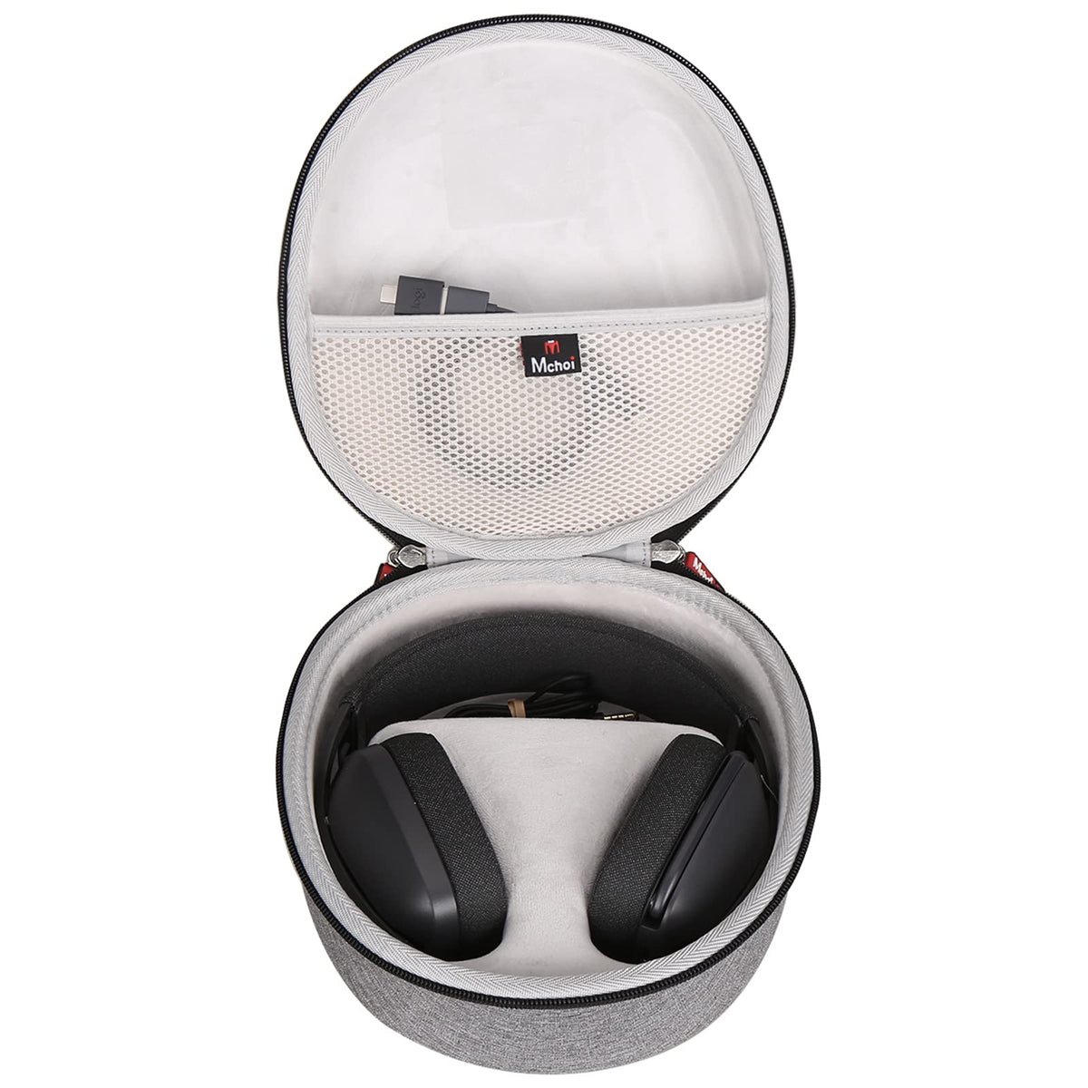 Mchoi headphones case for Logitech Zone Vibe 100/125 fits snugly for travel.