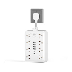 MCSCN short extension cord saves space behind furniture for clutter-free rooms