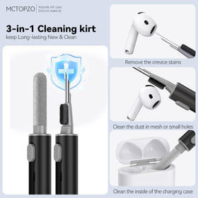 MCTOPZO AirPods 4 Case soft silicone texture with durable protection.