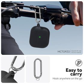 MCTOPZO AirPods 4 Case supports wireless and wired charging.