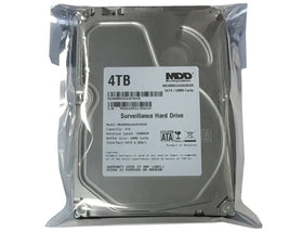 MDD 4TB surveillance HDD side view shows compact 3.5 inch form for DVR setups