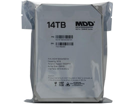 MDD MAXDIGITALDATA 14TB HDD installed in a desktop PC for upgrade readiness